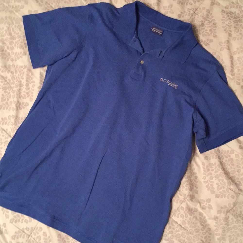 Men’s Columbia PFG Blue Polo - Size M